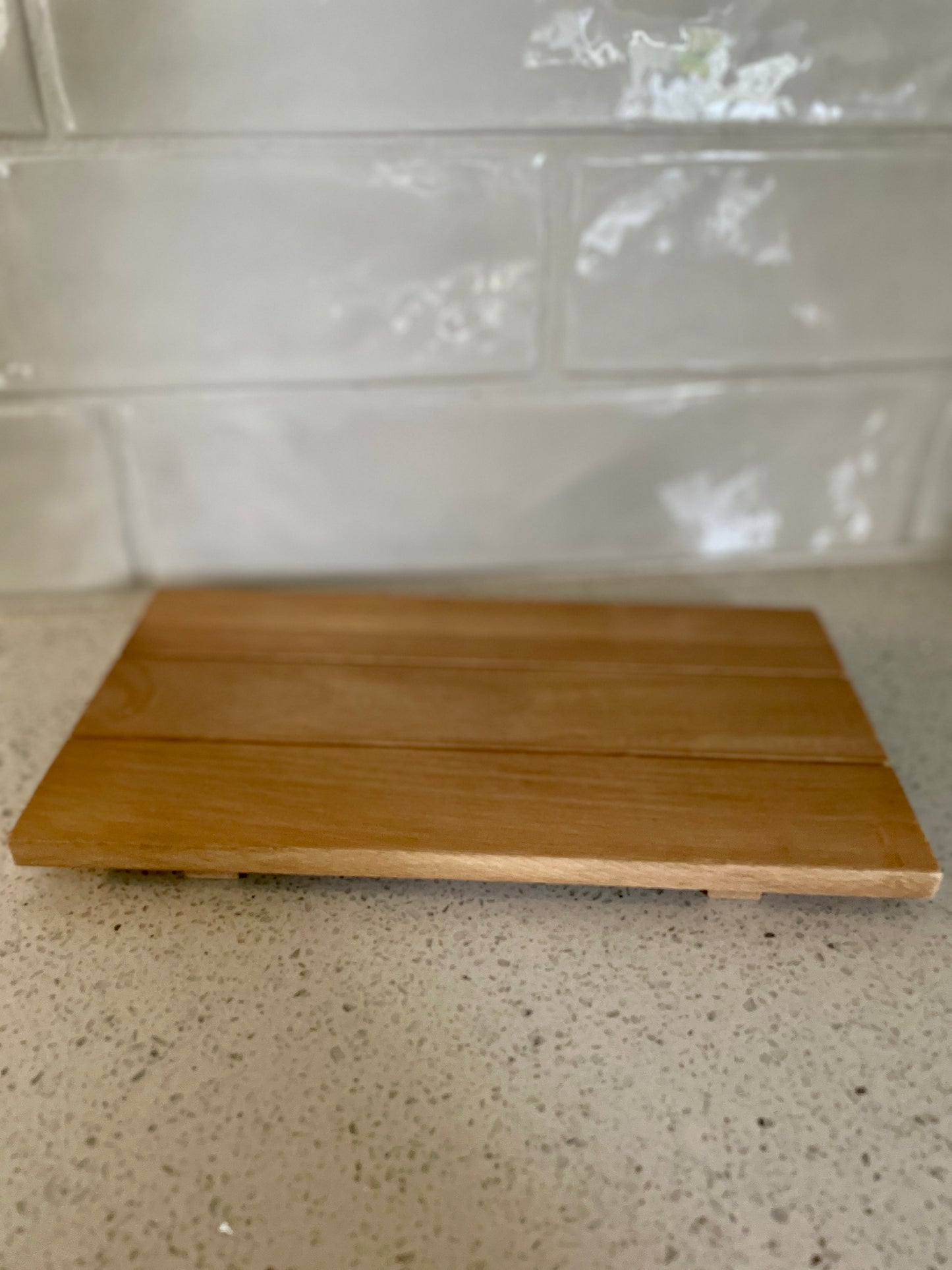 Natural Rectangular Wood Tray