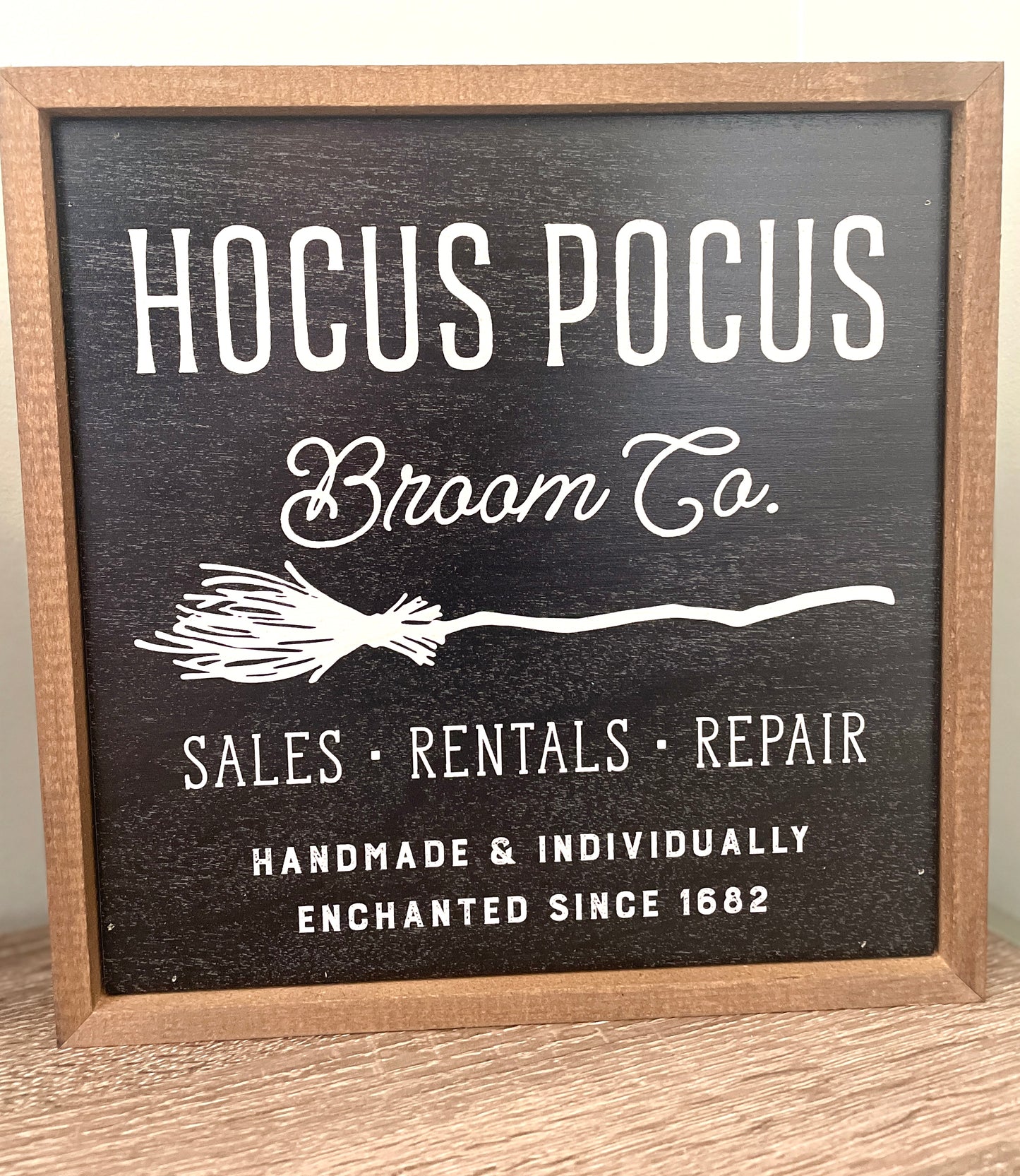 Halloween Sign - Hocus Pocus Broom Co.