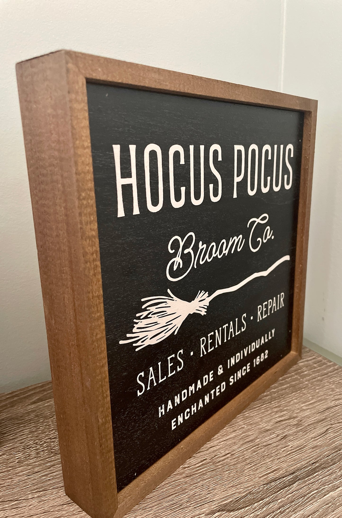 Halloween Sign - Hocus Pocus Broom Co.