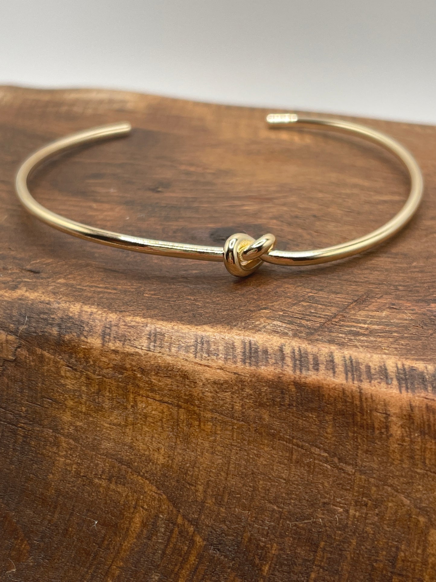 Metallic Knot Cuff Bracelet