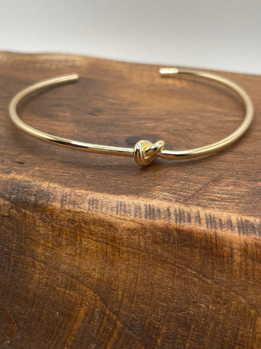 Metallic Knot Cuff Bracelet