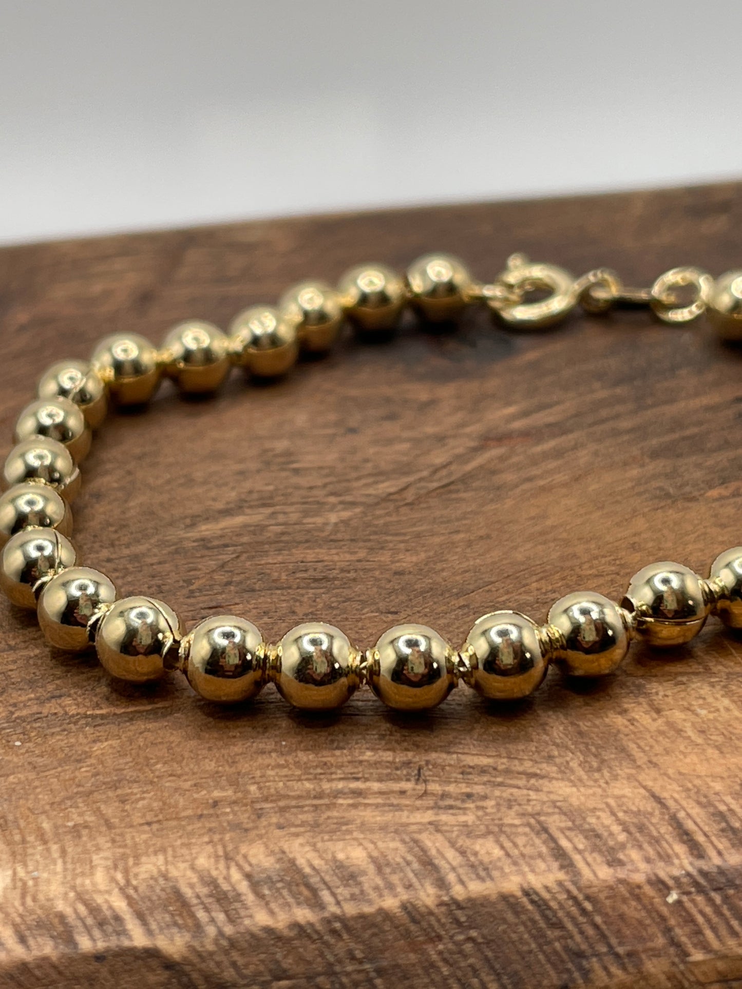 18k Gold Filled Beaded Bracelet