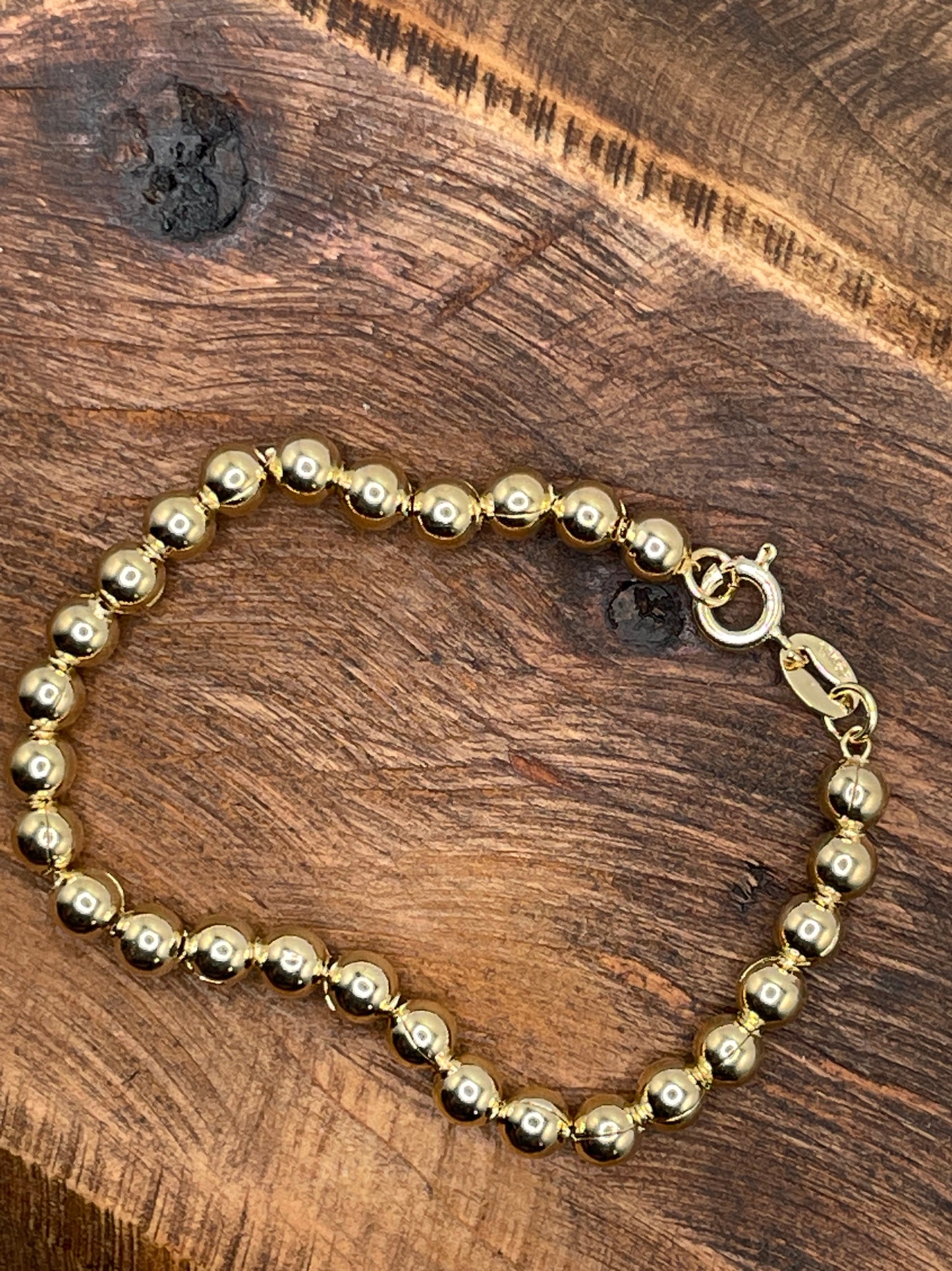 18k Gold Filled Beaded Bracelet