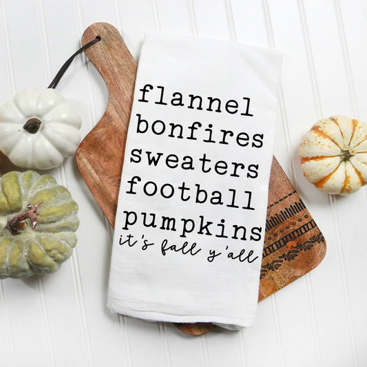 Fall Theme Kitchen Towel