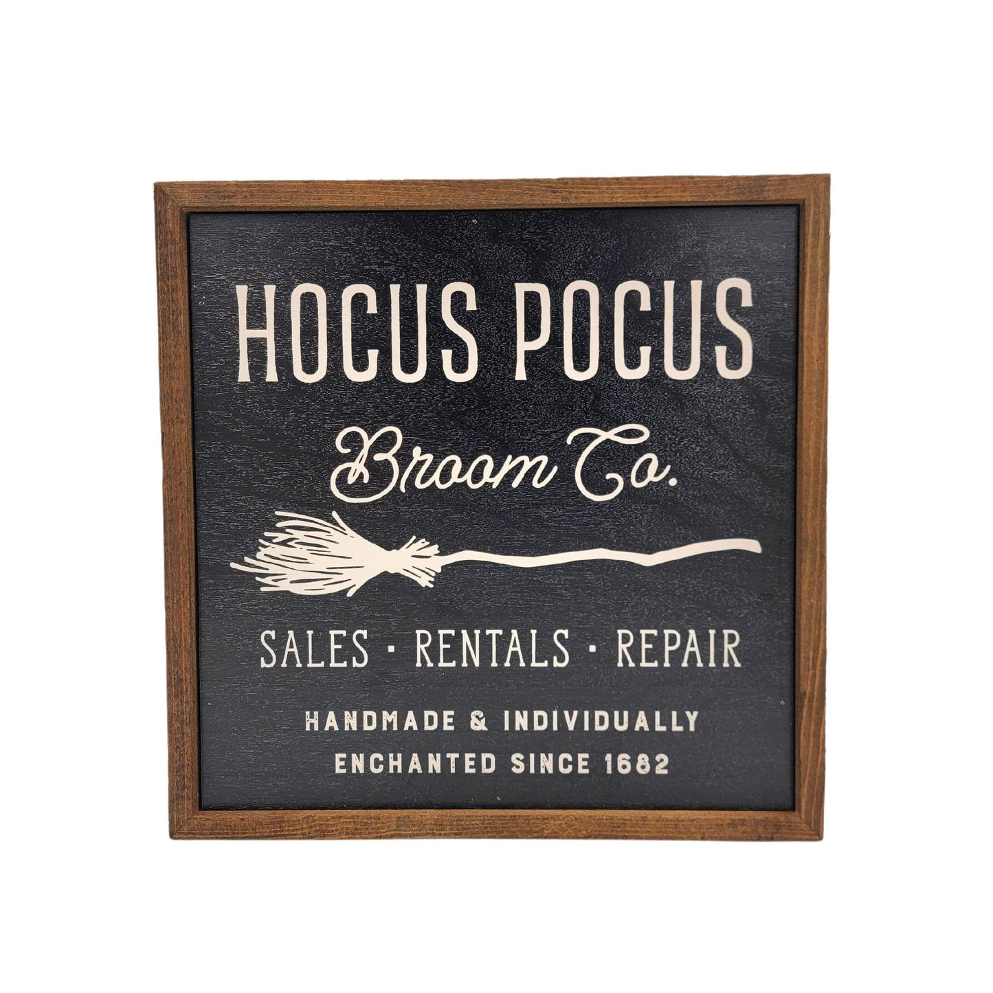 Halloween Sign - Hocus Pocus Broom Co.